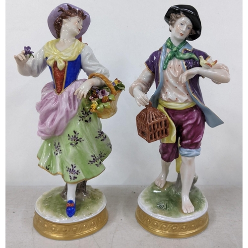 11 - A pair of late 19th century German Vokstedt porcelain figures, numbered V20820 and V20821
Location:2... 