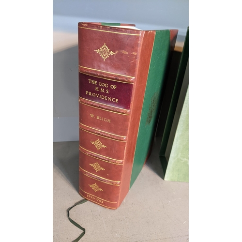 15 - Book - The log of HMS Providence, Genesis publications limited 1976 with original slip case and an e... 