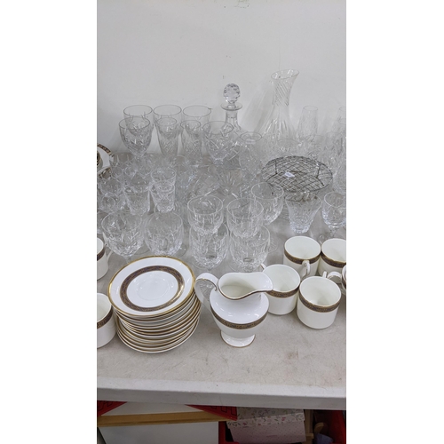 223 - A selection of glassware together with a collection of Doulton Harlow china
Location:LWB