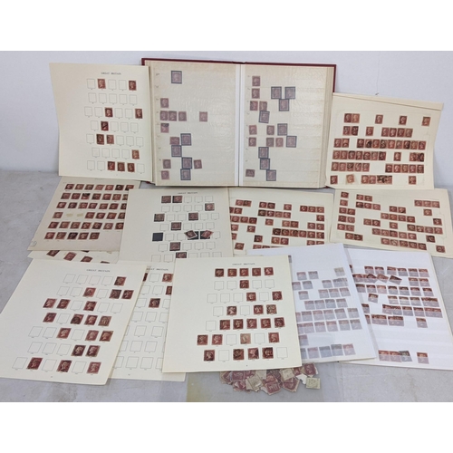 317 - A collection of penny red stamps contained in an album and loose sheets
Location:RWM