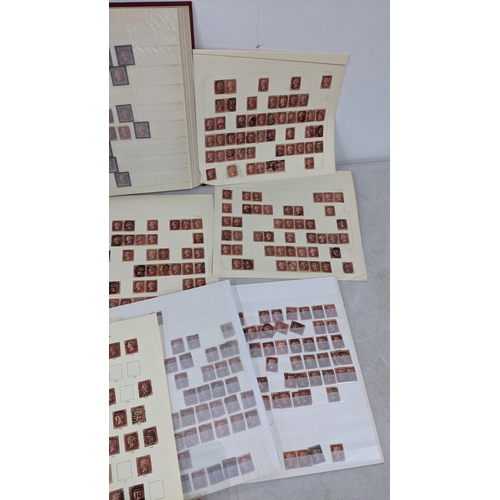 317 - A collection of penny red stamps contained in an album and loose sheets
Location:RWM