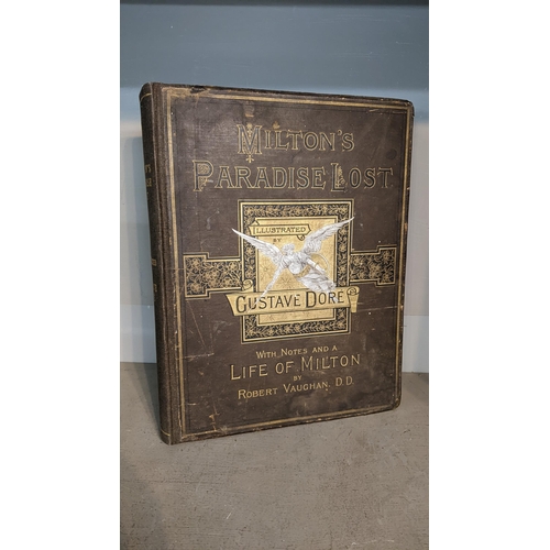 59 - Book: Miltons Paradise Lost illustrated by Gustave Dore with notes and Life of Milton by Robert Vaug... 