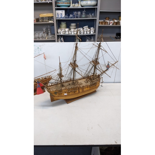 63 - Two scratch built models of sailing ships to include a model of Bluenose II
Location:A2F