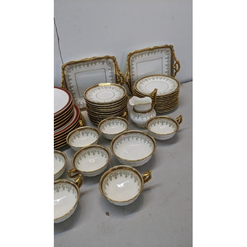 88 - A mixed lot of porcelain to include Cauldron china, Victorian plates marked Alfred B Pearce to the b... 