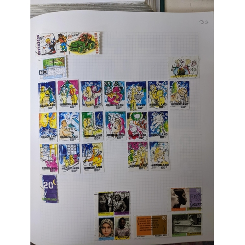 335 - A collection of worldwide stamps held in 6 albums, along with 1st day covers from the 1970s onwards,... 