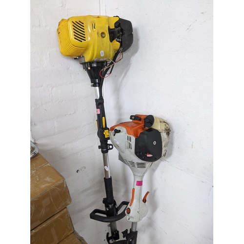 338 - A Stihl FS 50C petrol grass trimmer and a LWA Japanese made petrol grass trimmer
Location:G