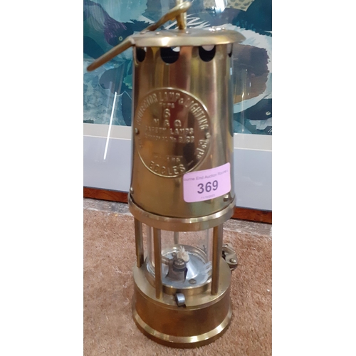 369 - An miners M&O Type 6 Safety lamp, Eccles
Location: RAB