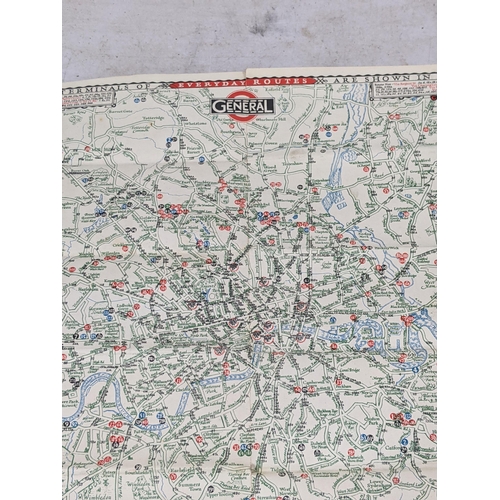 10 - London underground - A.H.C Beck (Henry 'Harry') Map of London's underground railways, Edition  No. 2... 