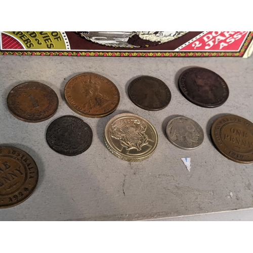 25 - World coins - A quantity of mixed coinage from around the world to include Victorian and later Briti... 