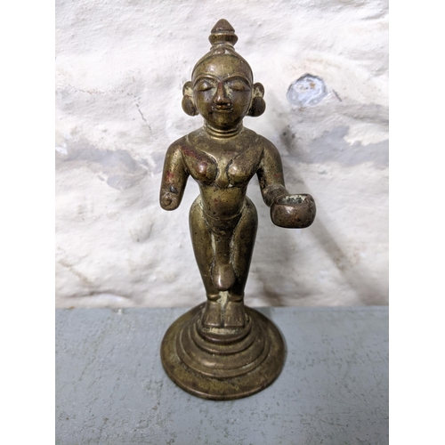 419 - An 18th/19th century bronze Indian figure probably Radha
Location: RWB