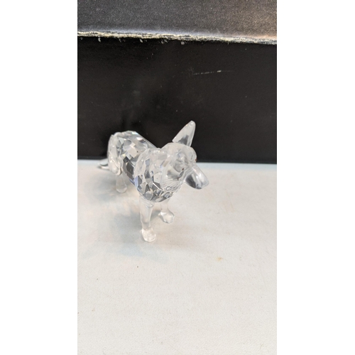 449 - A Swarovski crystal German shepherd dog with its box
Location: R2.2