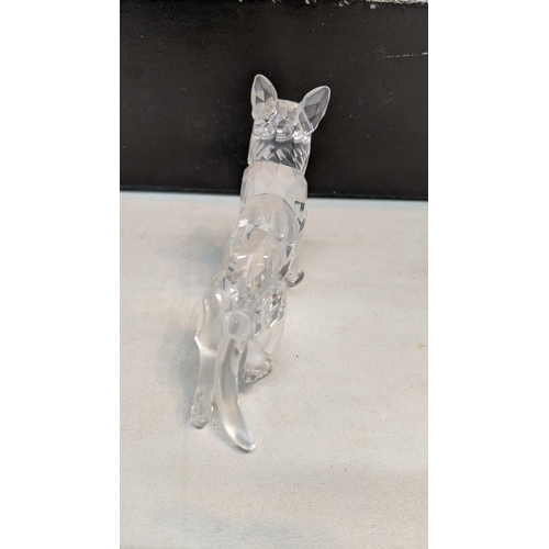 449 - A Swarovski crystal German shepherd dog with its box
Location: R2.2