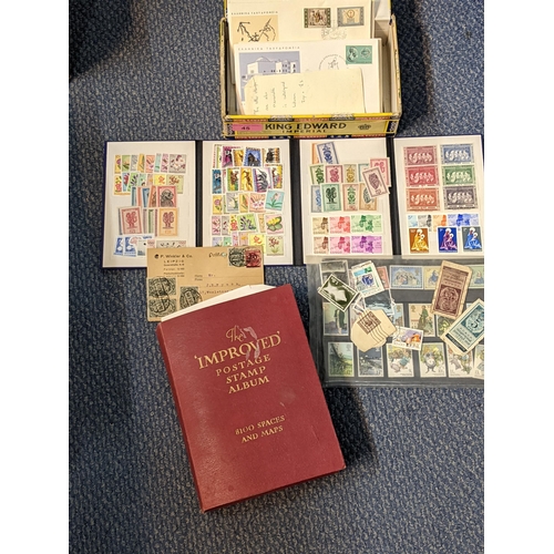 45 - Mixed world stamps to include an album compromising of British and commonwealth examples, China, Nor... 