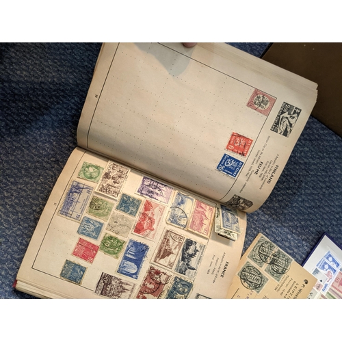 45 - Mixed world stamps to include an album compromising of British and commonwealth examples, China, Nor... 