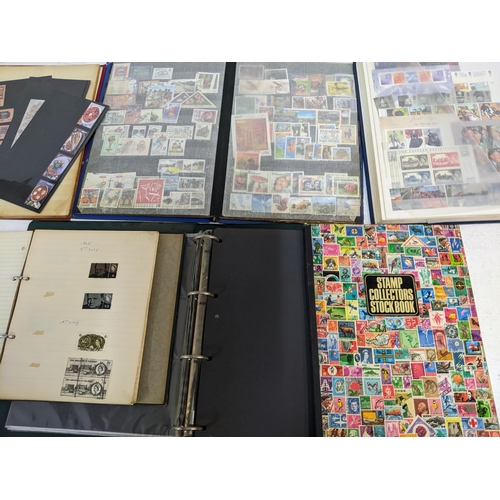 335 - A collection of worldwide stamps held in 6 albums, along with 1st day covers from the 1970s onwards,... 