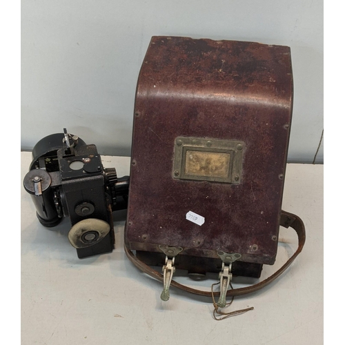 377 - A WWII era Bubble sextant, with case
Location: BWL