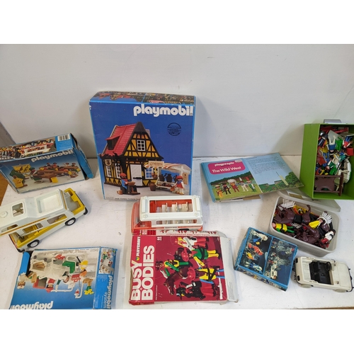 477 - Playmobil and similar toys and accessories to include vehicles, figures and animals
Location: G