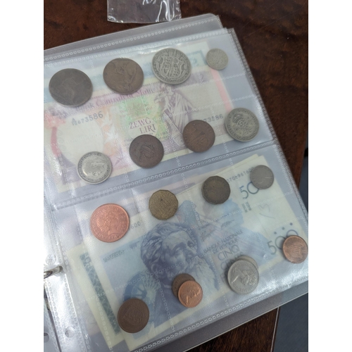 540 - A mixed collection of coins and banknotes to include 1921 'Morgan Dollar', Maria Theresa Thaler, Vic... 