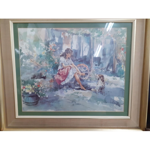 422 - A quantity of mixed oils and prints to include a singed Gordon King print
Location: RWB