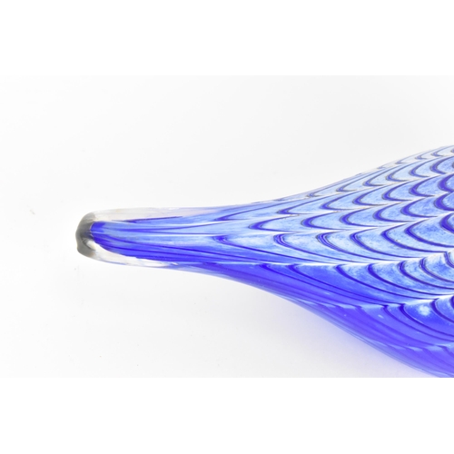 Oiva Toikka (1931-2019) Finnish, studio glass bird, with blue and