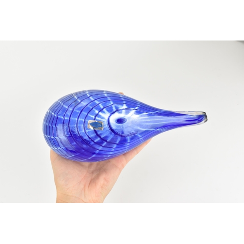 Oiva Toikka (1931-2019) Finnish, studio glass bird, with blue and