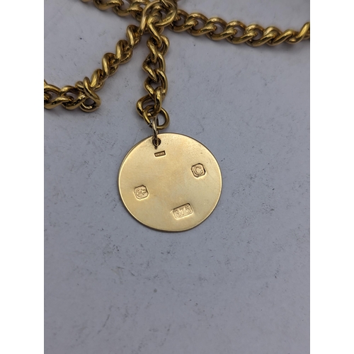 249 - A gold plated Roy Hancocks of Birmingham full handler pocket watch having Roman numerals subsidiary ... 