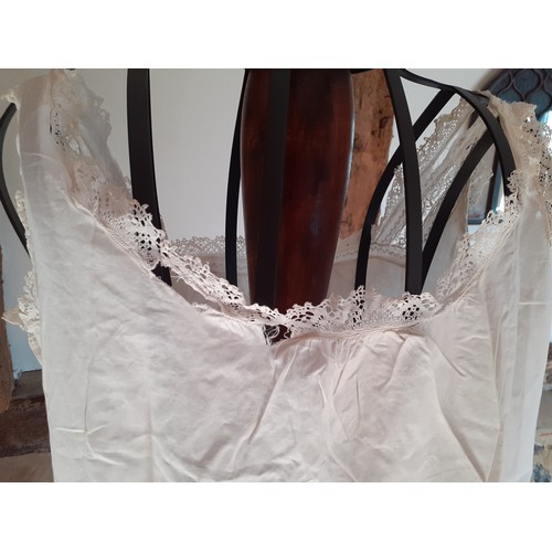 38 - Vintage clothing A/F and unfinished projects A/F to include an early 20th Century white cotton and l... 