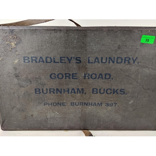 35 - 1930s Burnham laundry trunk - Bradley's Laundry, Gore Road, Burnham (Bucks)
Location: SR4