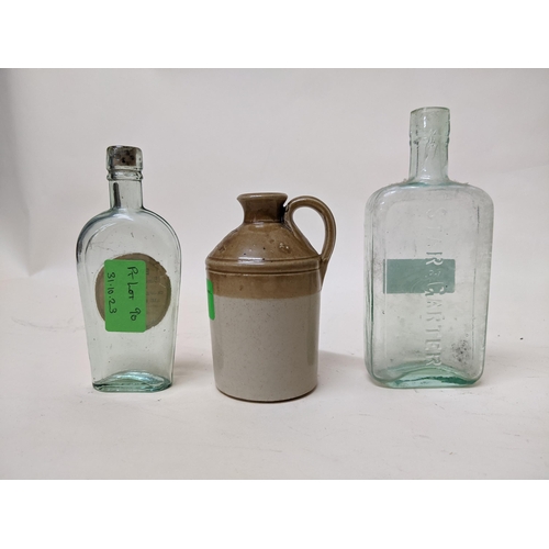 90 - Rare Star & Garter, Windsor miniature flagon, along with a Star & Garter glass spirit flask
Location... 