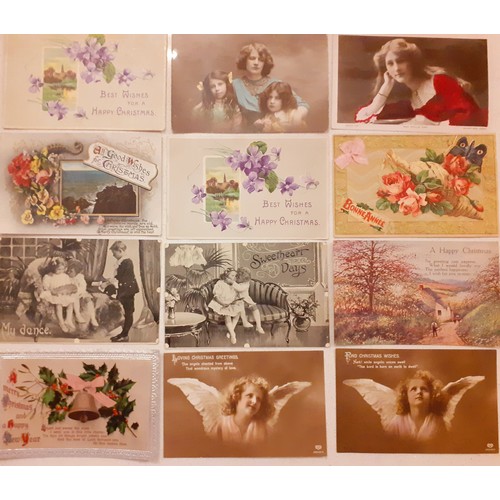 62 - A quantity of vintage fashion and theatrical actress postcards circa 1906 and later and early 20th C... 