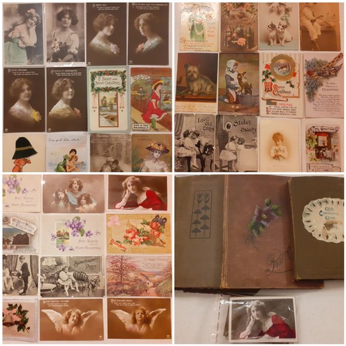 62 - A quantity of vintage fashion and theatrical actress postcards circa 1906 and later and early 20th C... 