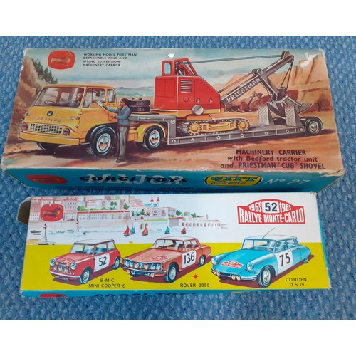 58 - A Corgi Toys Major 1965 Rallye Monte-Carlo No:38 gift set together with a Corgi Toys Major Machinery... 