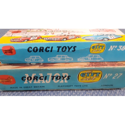 58 - A Corgi Toys Major 1965 Rallye Monte-Carlo No:38 gift set together with a Corgi Toys Major Machinery... 