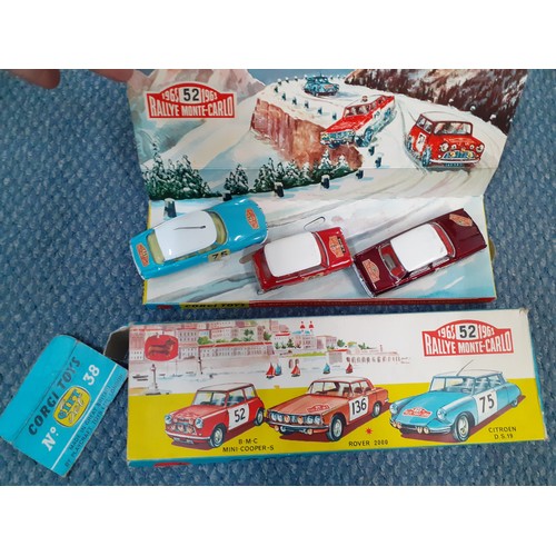 58 - A Corgi Toys Major 1965 Rallye Monte-Carlo No:38 gift set together with a Corgi Toys Major Machinery... 