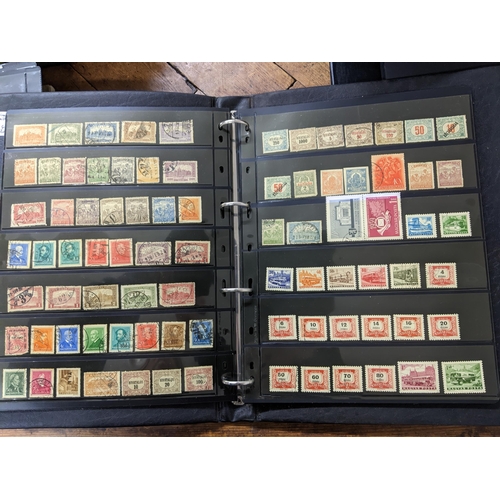 155 - A stamp collection to include 1st day covers, circa 1960s/70s, mounted in two albums, and various wo... 