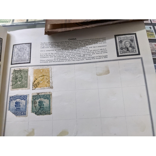 155 - A stamp collection to include 1st day covers, circa 1960s/70s, mounted in two albums, and various wo... 