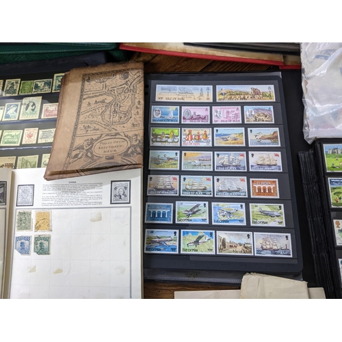 155 - A stamp collection to include 1st day covers, circa 1960s/70s, mounted in two albums, and various wo... 