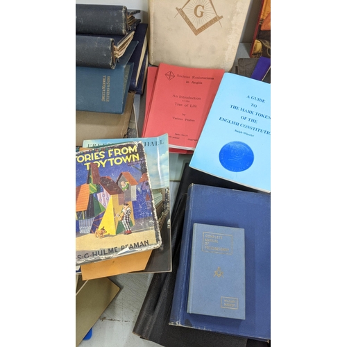 194 - Mixed Masonic ephemera and books to include The Secret Tradition in Freemasonry A.E.Waite, Light Inv... 