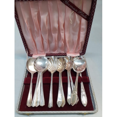 260 - Mixed cutlery to include E & Co silver plated forks and other items to include bottle stoppers and c... 