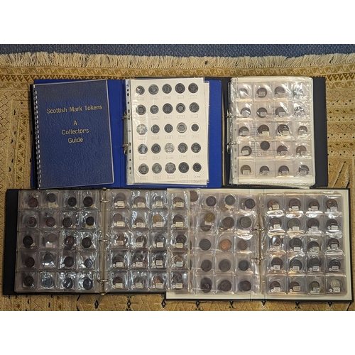 51 - Three albums of mixed Masonic tokens to include Robert Burns Lodge, White Stone Lodge, West German, ... 