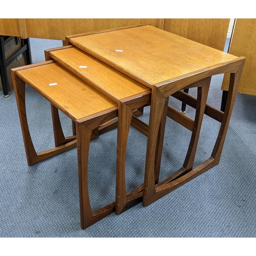 22 - A nest of three retro teak occasional tables, largest 49cm h x 53.5cm w
Location:RAB