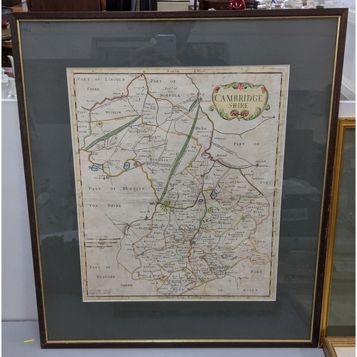 258 - A late 17th century Robert Morden map of Cambridgeshire, 36cm x 43cm, framed
Location:RWB