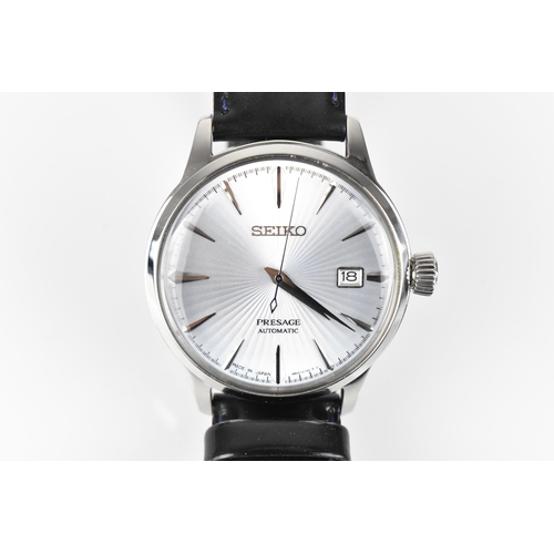 92 - A Seiko Presage, automatic, gents, stainless steel wristwatch, circa 2018, model 4R35-01T0, having a... 