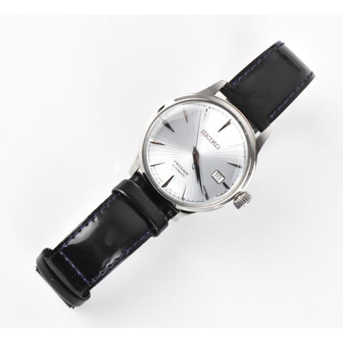 92 - A Seiko Presage, automatic, gents, stainless steel wristwatch, circa 2018, model 4R35-01T0, having a... 