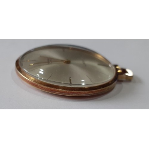 145 - A 14ct gold cased slimline Verity pocket watch, stamped 14k and 585. Location:Cab6