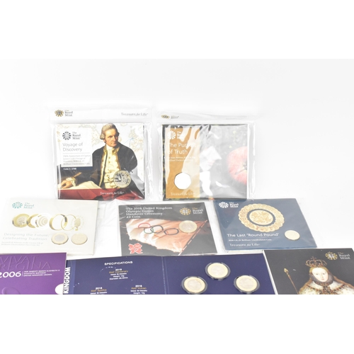 106 - Royal Mint - 'Treasure for Life' packs to include 'The Last Pound', 'New Horizons' £2, Voyage of Dis... 