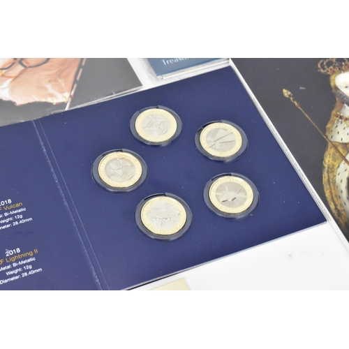 106 - Royal Mint - 'Treasure for Life' packs to include 'The Last Pound', 'New Horizons' £2, Voyage of Dis... 