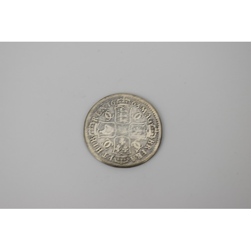 16 - Kingdom of England - Charles II (1660 -1685) Crown, dated 1663, first laureate and draped bust right... 