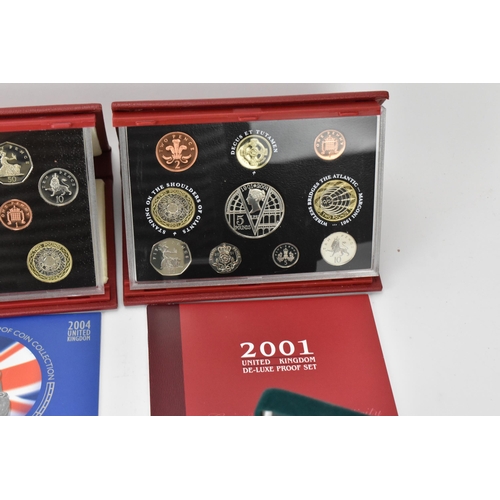 45 - Mixed Royal Mint proof UK coinage 1999, 2001,2004,2005, Piedfort silver proof Queen's Mother Crown a... 