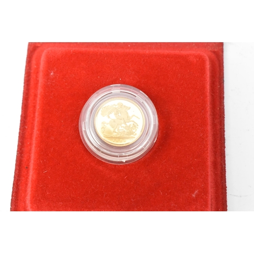 82 - United Kingdom - Elizabeth II (1952 -2022) proof Half Sovereign, dated 1980, in Royal Mint red prese... 